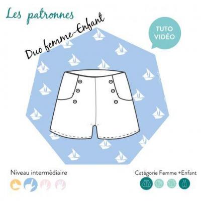 Patron  Short Titouan femme ou enfant