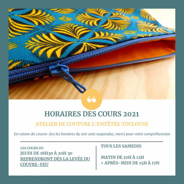 Info horaires 2021