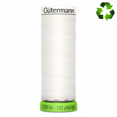 Fil Gütermann recyclé tout textile 100m _ col 800 (blanc)